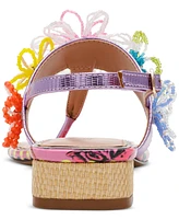 Betsey Johnson Women's Jaydda Thong Slingback Sandals