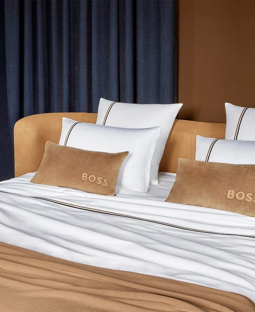 Boss Home by Hugo Boss B Linea 235 Thread Count Cotton Flat Sheet, King