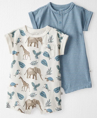 Little Planet by Carter's Baby Boys 2-Pc. Organic Cotton Rompers Set