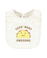 Hudson Baby Infant Boy Cotton Bibs, Taco Tuesday, One Size