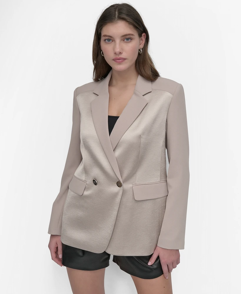 Dkny Women's Long-Sleeve Open-Back Jacket