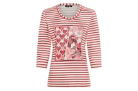 Olsen Striped Love Print T-Shirt