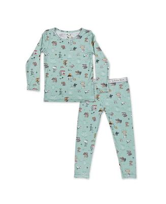 Bellabu Bear Kids Unisex Mushroom Cycle Set of 2 Piece Pajamas