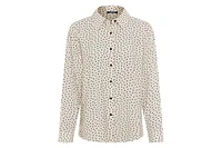 Olsen Heart Print Button Front Shirt