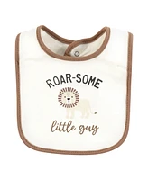 Hudson Baby Cotton Bibs, Brave Lion, One Size