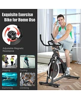 Magnetic Exercise Bike Fitness Cycling Bike with 35Lbs Flywheel for Home and Gym
