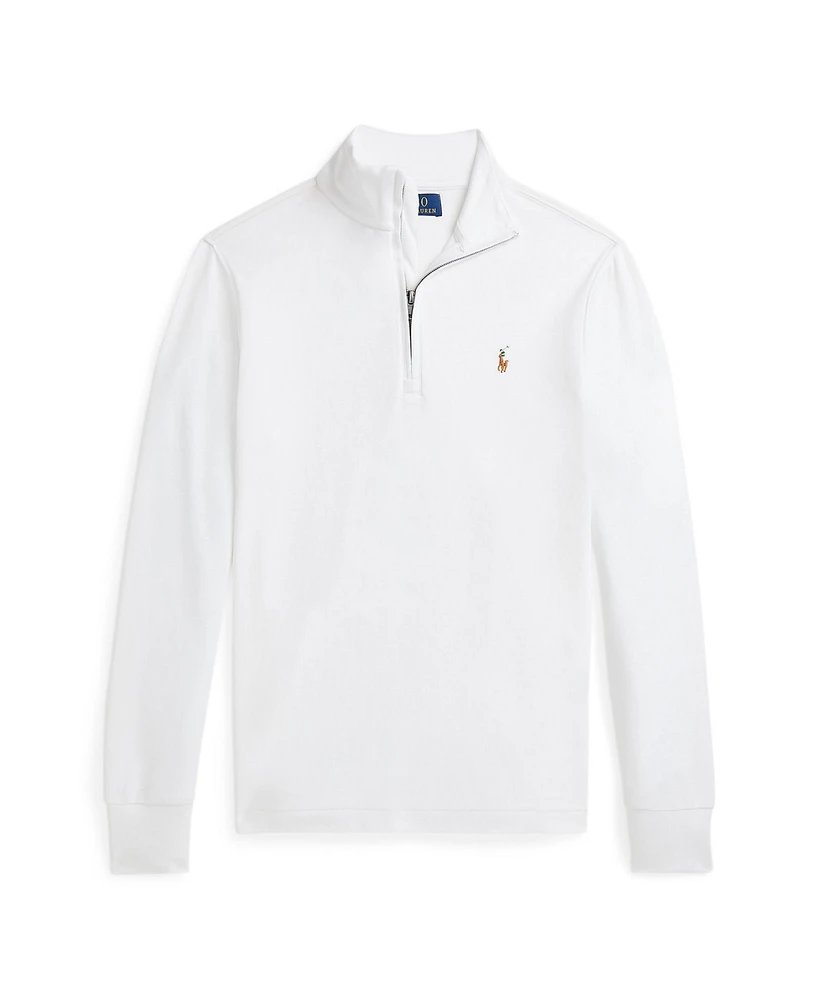 Polo Ralph Lauren Big Boys Cotton Interlock Quarter-Zip Pullover Sweatshirt