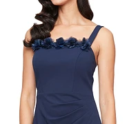 Alex Evenings Women's Rosette-Trim Bolero-Jacket Gown