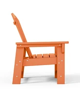 Kids Outdoor Hdpe Adirondack Plastic Patio Chair