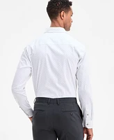 Alfani Men's Raindrop-Pattern Dress Shirt, Exclusively at Macy's