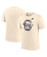 Nike Men's Cream Penn State Nittany Lions Vault Logo Tri-Blend T-Shirt