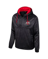 Colosseum Men's Black Ohio State Buckeyes Cypher Half-Zip Hoodie