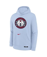 Nike Big Boys and Girls Blue Washington Wizards 2024/25 City Edition Club Fleece Pullover Hoodie