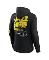 Fanatics Men's Black Utah Jazz Game Time Crossover Pullover Hoodie