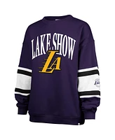 '47 Brand Women's Purple Los Angeles Lakers 2024/25 City Edition Steadfast Paneled Pullover Sweatshirt