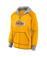 Logo Athletic Women's Gold Los Angeles Lakers Boom Pullover Hoodie