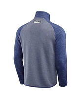 Fanatics Men's Blue Los Angeles Rams Tonal Quarter-Zip Jacket