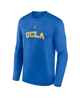 Jordan Men's Blue Ucla Bruins On-Court Basketball Shootaround Performance Long Sleeve T-Shirt