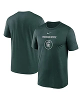 Nike Men's Green Michigan State Spartans On-Court Basketball Legend Practice Performance T-Shirt