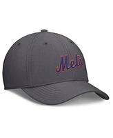 Nike Men's Gray New York Mets Swoosh Performance Flex Hat