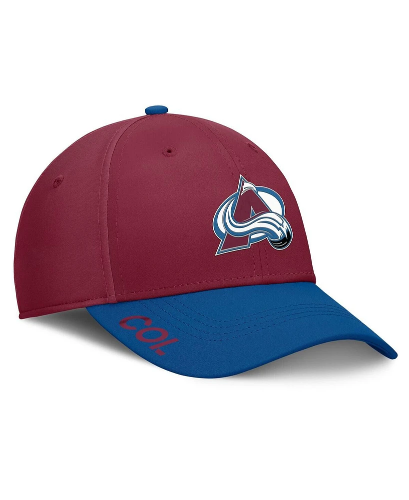 Fanatics Men's Burgundy/Blue Colorado Avalanche Authentic Pro Rink Flex Hat