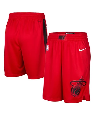 Nike Men's Red Miami Heat 2024/25 City Edition Swingman Shorts