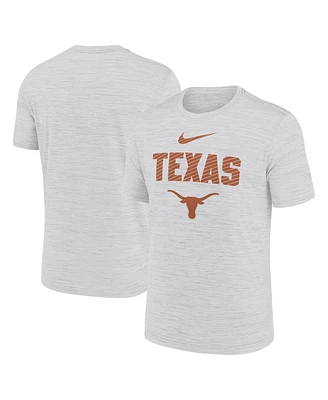 Nike Men's White Texas Longhorns Campus Slant Velocity Performance T-Shirt