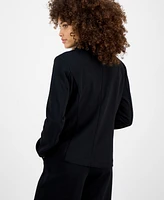 Bar Iii Petite Peak-Lapel Open-Front Blazer, Exclusively at Macy's