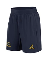 Jordan Men's Navy Michigan Wolverines 2024 Sideline Performance Shorts