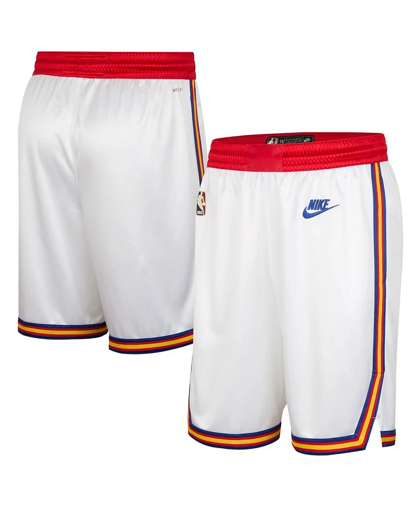 Nike Men's White Golden State Warriors 2024/25 Classic Edition Swingman Shorts