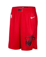 Nike Men's Red Miami Heat 2024/25 City Edition Swingman Shorts