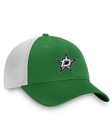 Fanatics Men's Kelly Green/White Dallas Stars Slouch Core Primary Trucker Adjustable Hat