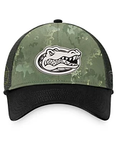 Top of the World Men's Hunter Green/Gray Florida Gators Oht Military Appreciation Unit Trucker Adjustable Hat