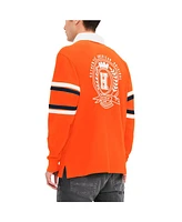 Tommy Hilfiger Men's Orange Denver Broncos Cory Varsity Rugby Long Sleeve T-Shirt