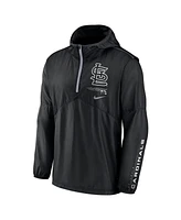 Nike Men's Black St. Louis Cardinals Authentic Night Game Performance Half-Zip Windbreaker