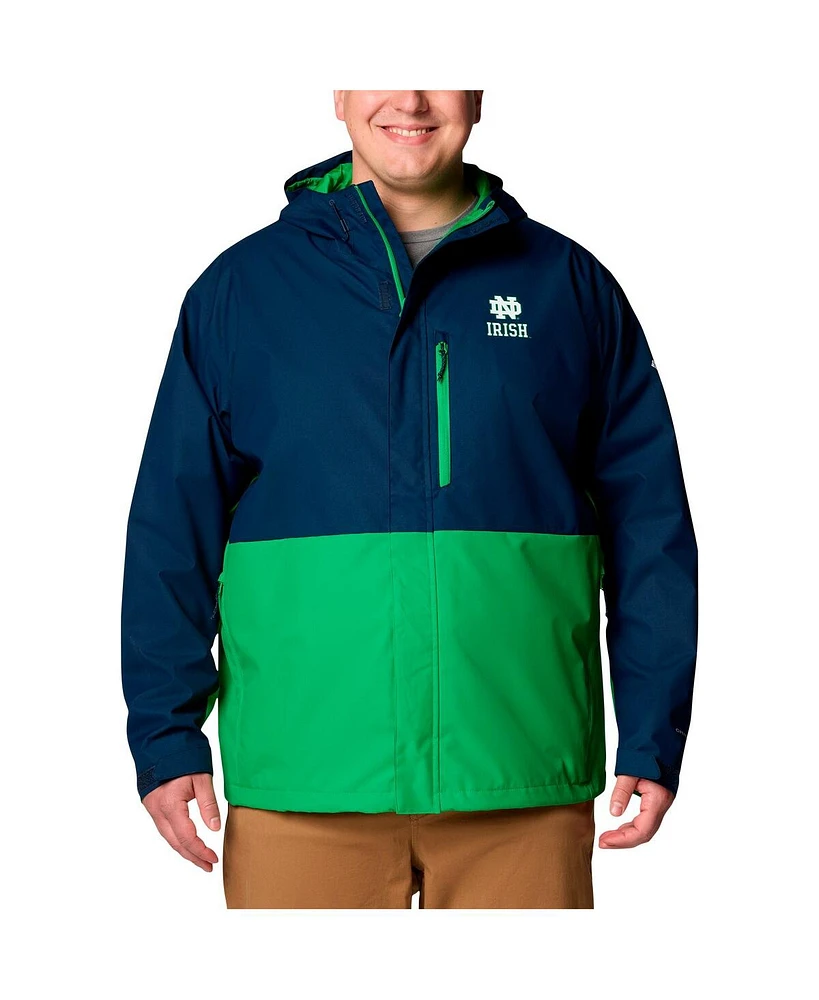 Columbia Men's Navy Notre Dame Fighting Irish Big Tall Field Bound Omni-Tech Full-Zip Jacket