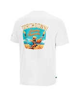 Tommy Bahama Men's White Detroit Lions Sport Torchdown Graphic T-Shirt