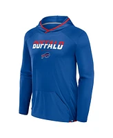 Fanatics Men's Royal Buffalo Bills Transitional Defender Hoodie Long Sleeve T-Shirt