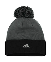 Adidas Women's Gray Vegas Golden Knights Laurel Cuffed Knit Hat with Pom