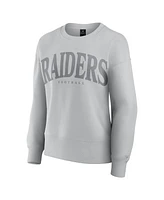 Fanatics Women's Gray Las Vegas Raiders Elements Pullover Sweatshirt