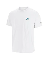 Tommy Bahama Men's White Detroit Lions Sport Torchdown Graphic T-Shirt
