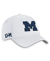 Top of the World Men's White Michigan Wolverines Reflex Logo Flex Hat