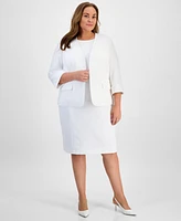 Kasper Plus Open Front Blazer