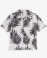 Mode of One Men's Large Palm Relaxed-Fit Printed Button-Down Camp Shirt, Exclusively at Macy's