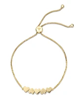 Devata Round Link Box Chain Slider Bolo Bracelet in 14K Gold, Fits 6.0 in to 8.0 in wrist, approx.4.5 grams