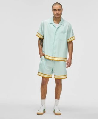 Mode Of One Mens Contrast Trim Camp Shirt Shorts Exclusively At Macys