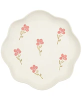 Haven Floral Scalloped Salad Plates, Set of 4