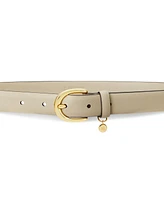 Lauren Ralph Women's Charm Crosshatch Leather Belt