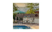 Phoenix Cast Aluminum Cocktail Table for Outdoor Entertaining