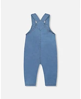 Deux par Baby Boys Light Soft Denim Overalls Jeans Blue